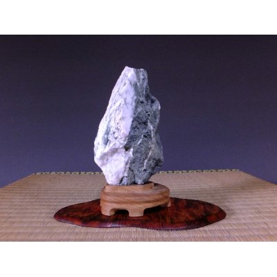 Photo4: Suiseki / Akabiragawa ： Iwagata-ishi (with one pedestal)