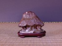 Suiseki / Abegawa-ishi ： Kuzuya-ishi (with one pedestal)