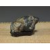 Photo2: Suiseki / Kamogawa-ishi ： Frog shaped stone (with one pedestal) (2)