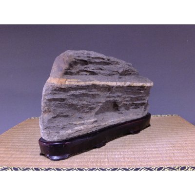 Photo4: Suiseki / Abegawa-ishi (with one pedestal)