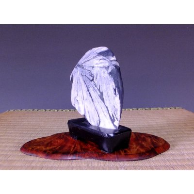 Photo4: Suiseki / Kikka-seki (with one pedestal)