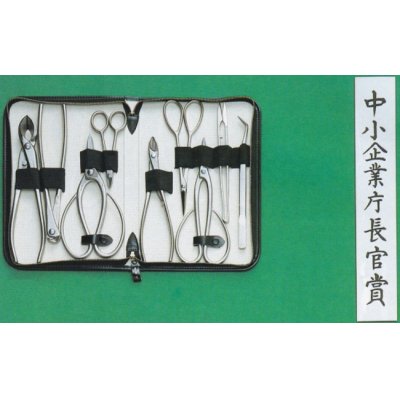 Photo1: Bonsai tool 9-pieces set (MASAKUNI)