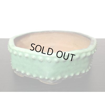 Photo6: "Shuho" Tokoname Pot / Japanese Bonsai Pot