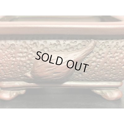 Photo4: "Bigei" Tokoname Pot / Japanese Bonsai Pot [HK0406]