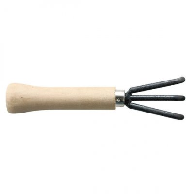 Photo1: Bonsai miniature root pick with three fingers (Wood pattern)