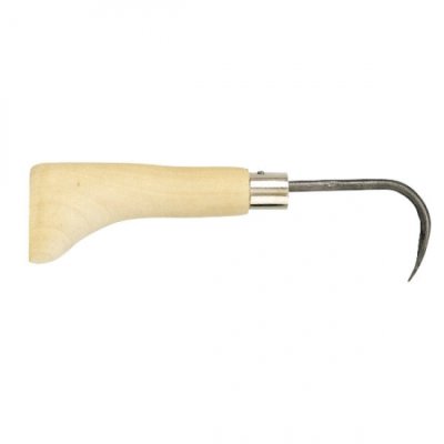 Photo1: Bonsai miniature root pick with one finger (Wood pattern)