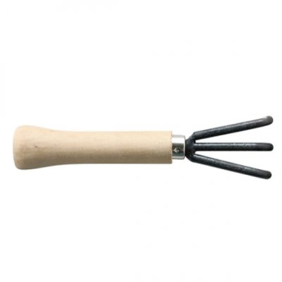 Photo1: Bonsai root pick with three fingers (Wood pattern)