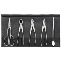 Bonsai tool 5-pieces set / Stainless steel (KIKUWA)