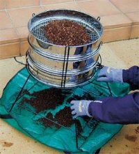 Soil sieve stand