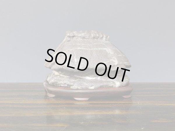 Photo2: Suiseki / Kuzuya-ishi (with one pedestal) (2)