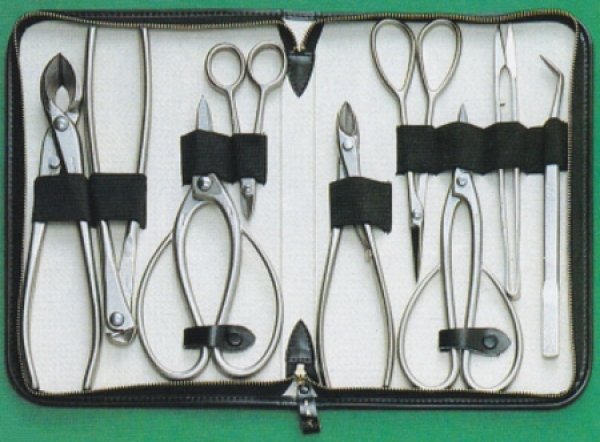 Photo2: Bonsai tool 9-pieces set (MASAKUNI) (2)
