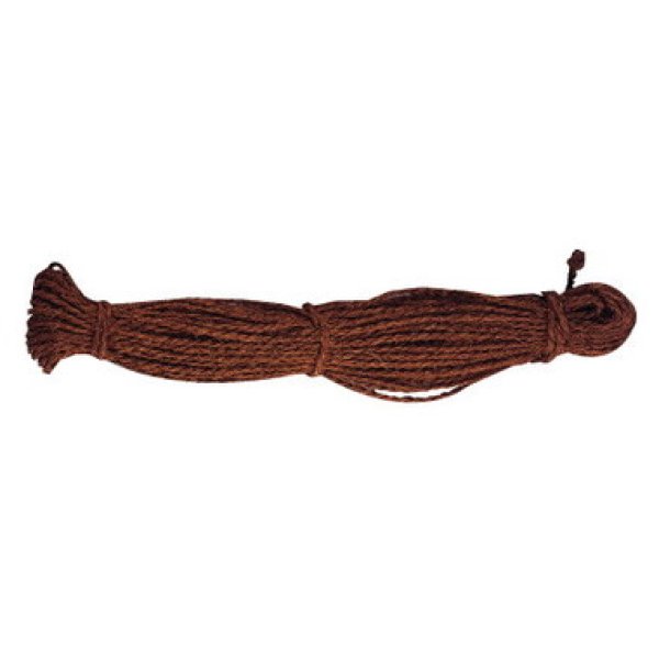 Photo1: Hemp-palm rope (Twice) / Brown (1)