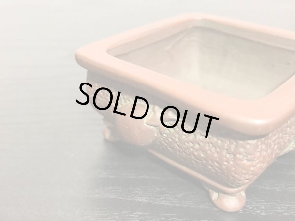 Photo7: "Bigei" Tokoname Pot / Japanese Bonsai Pot [HK0406] (7)