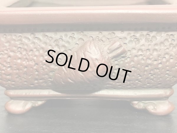 Photo5: "Bigei" Tokoname Pot / Japanese Bonsai Pot [HK0406] (5)