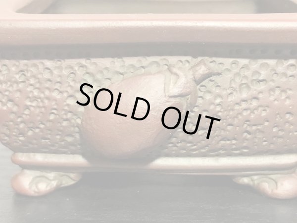 Photo3: "Bigei" Tokoname Pot / Japanese Bonsai Pot [HK0406] (3)