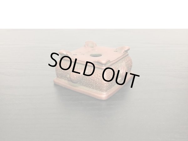 Photo10: "Bigei" Tokoname Pot / Japanese Bonsai Pot [HK0406] (10)