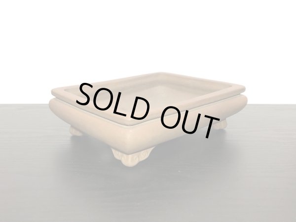 Photo3: "Zenigo" Tokoname Pot / Japanese Bonsai Pot [HK0423] (3)