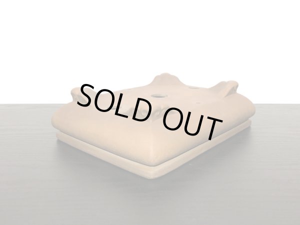 Photo4: "Zenigo" Tokoname Pot / Japanese Bonsai Pot [HK0423] (4)