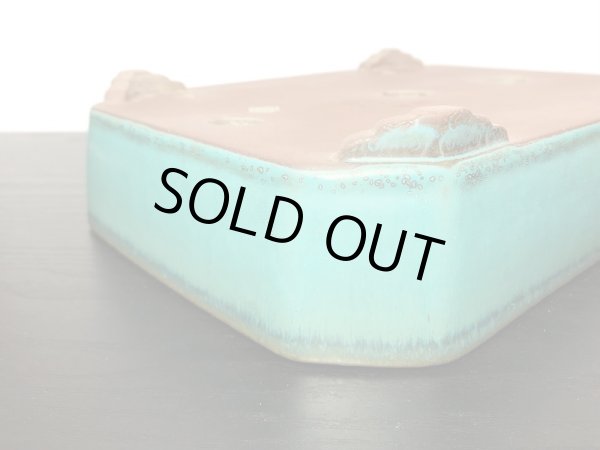 Photo2: "Shousen Yamaaki" Tokoname Pot / Japanese Bonsai Pot [HK0422] (2)