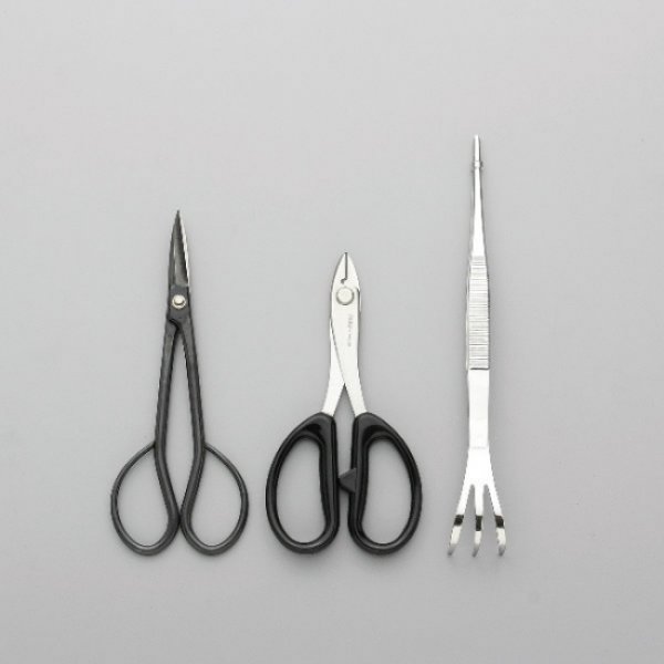 Photo1: Bonsai tool 3-pieces set (KIKUWA) (1)