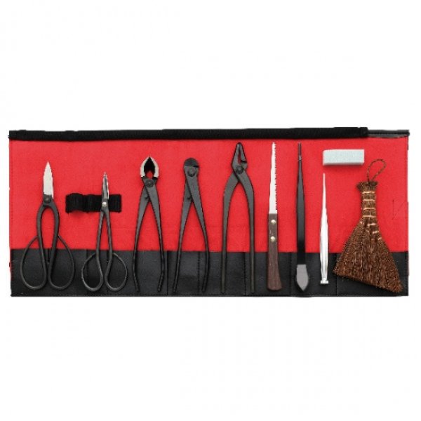 Photo1: Bonsai tool 10-pieces set (KIKUWA) (1)