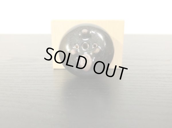 Photo3: Satsuma Ware "Black Satsuma" / Silver Dragonfly "Gin Tombo" / Chin Jukan Bonsai Pot (3)