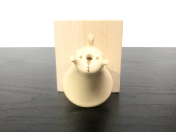 Photo3: Satsuma Ware "Satsuma" / Silver Medaka "Gin Medaka" / Chin Jukan Bonsai Pot  (3)